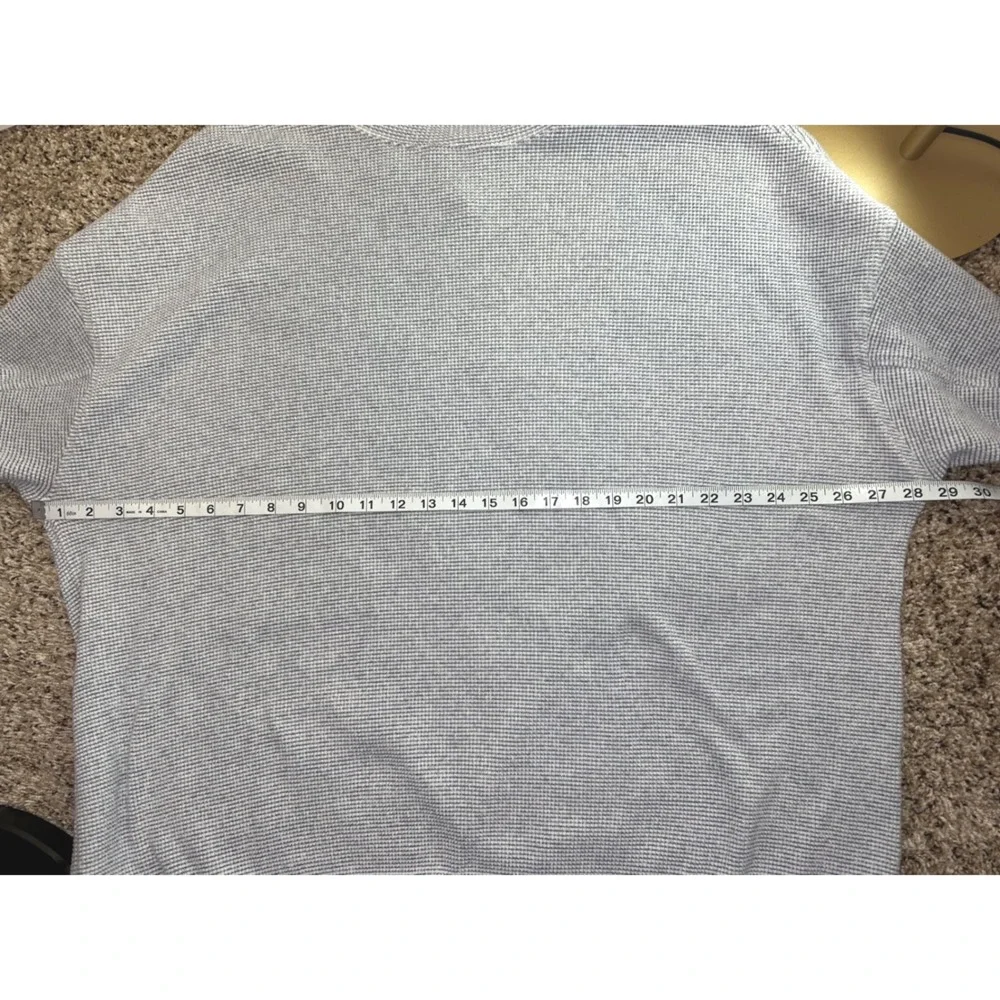Aerie Mens Grey Waffle Knit Crewneck‎ Oversized Pullover Sweater XL RN54485